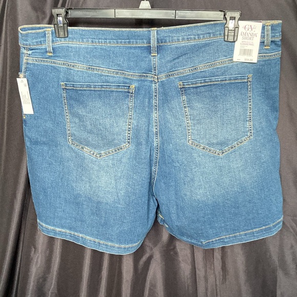 Gloria Vanderbilt Amanda jean Short w slimming panel denim flex 22W - Picture 11 of 17
